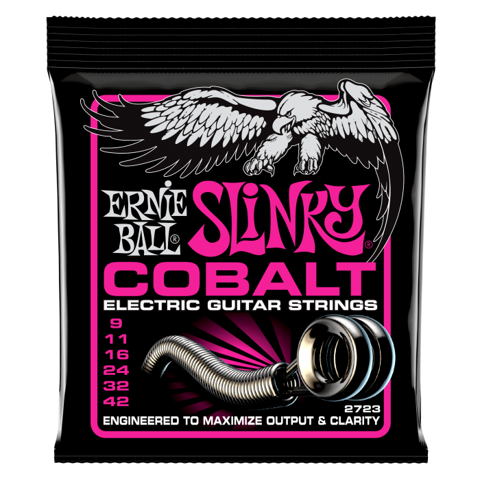 Ernie Ball 2723 Super Slinky Cobalt Electric Guitar Strings (9-42) - Music Bliss Malaysia