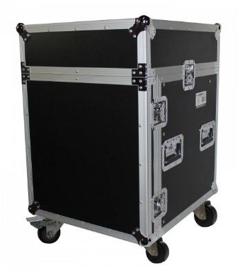 Bullet Groove ARC-12W 12U Adjustable Rack Flight Case with Casters – 56CM Usable Depth - Music Bliss Malaysia