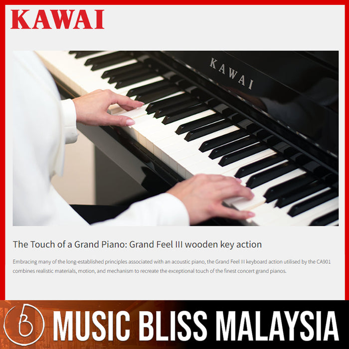 Kawai CA901 88-key Digital Piano - Ebony - Music Bliss Malaysia