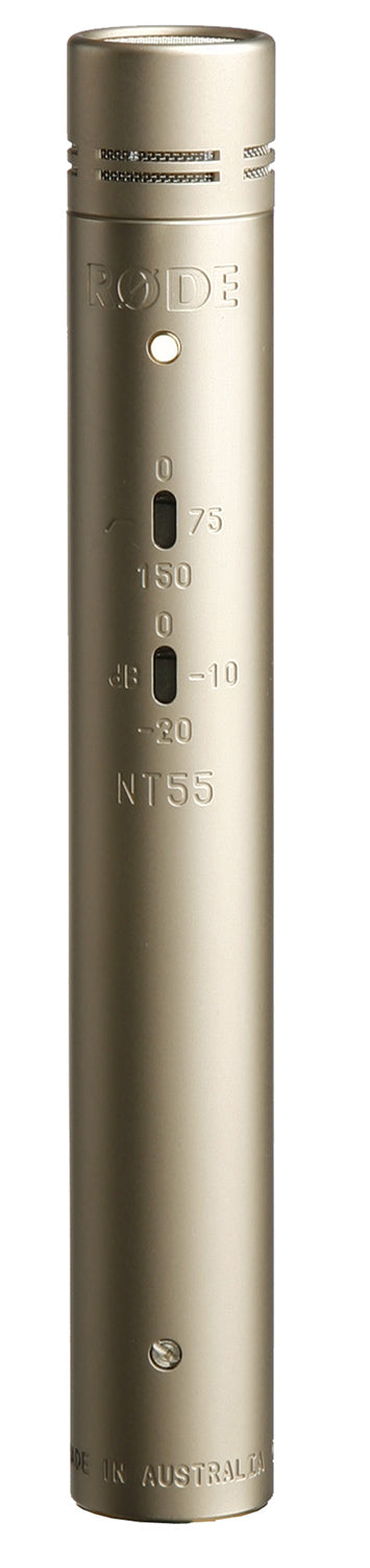 Rode NT55 Compact Condenser Microphone with Interchangeable Capsules, Single Mic (NT-55) 10 Years Warranty [Made in Australia] *Everyday Low Prices Promotion* - Music Bliss Malaysia