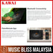 Kawai K300 AURES2 Hybrid Upright Piano - Ebony Polish - Music Bliss Malaysia