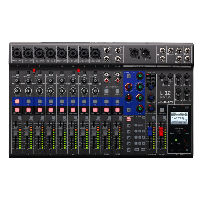 Zoom L-12 LiveTrak Digital Mixer with 0% Instalment - Music Bliss Malaysia