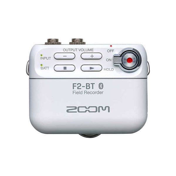 Zoom F2-BT Field Recorder with Lavalier Microphone and Bluetooth Control - White (F2BT / F2) *0% INSTALLMENT* - Music Bliss Malaysia