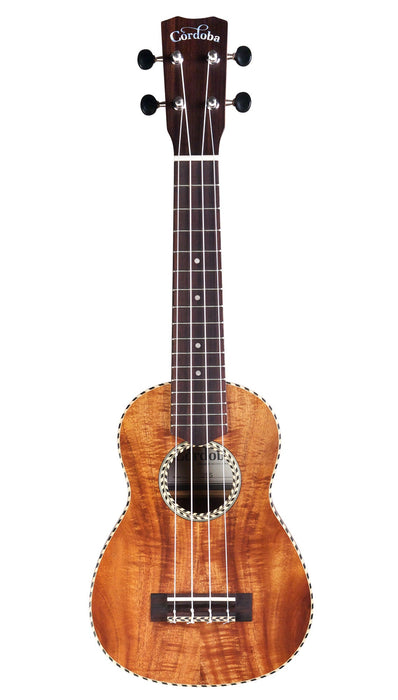 Cordoba 25S Acacia Soprano Ukulele - Acacia Top, Figured Acacia Back & Sides - Music Bliss Malaysia
