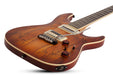 Schecter C-1 Exotic Spalted Maple Electric Guitar - Satin Natural Vintage Burst - Music Bliss Malaysia
