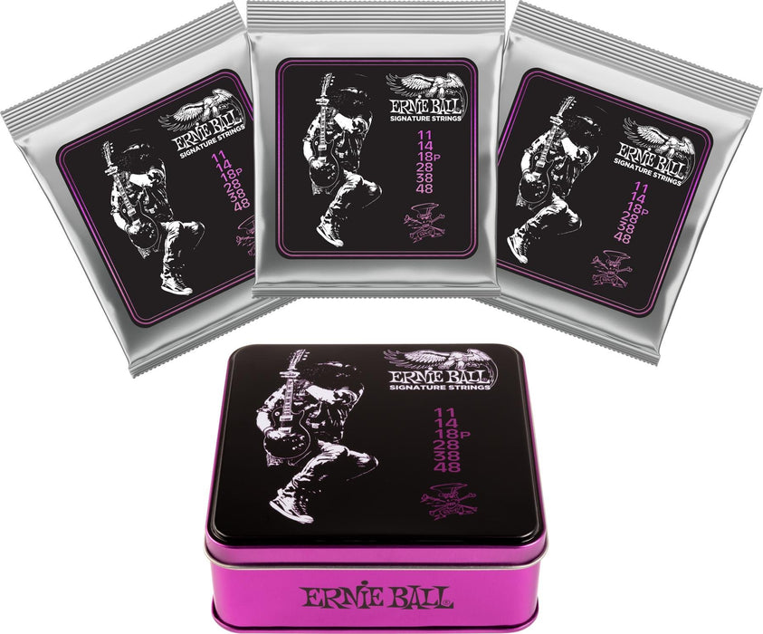 Ernie Ball 3820 Slash Signature String Set - 3 Pack Tin - Music Bliss Malaysia