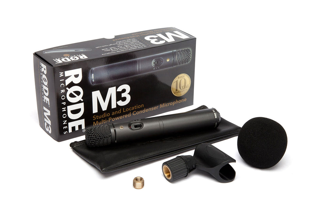 Rode M3 Multi-powered Condenser Microphone (M-3) 10 Years Warranty [Made in Australia] *Everyday Low Prices Promotion* - Music Bliss Malaysia