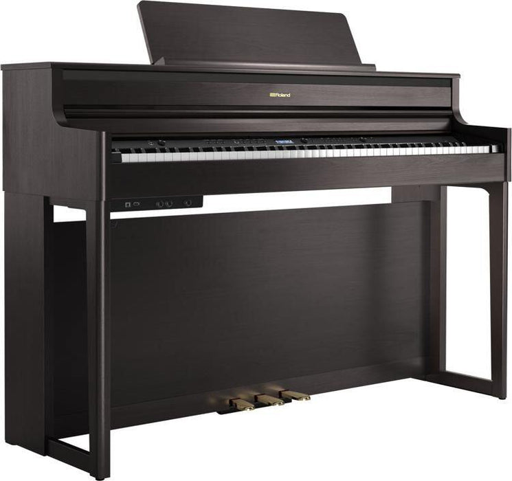 Roland HP704 88-keys Digital Piano with Piano Bench - Dark Rosewood - Music Bliss Malaysia
