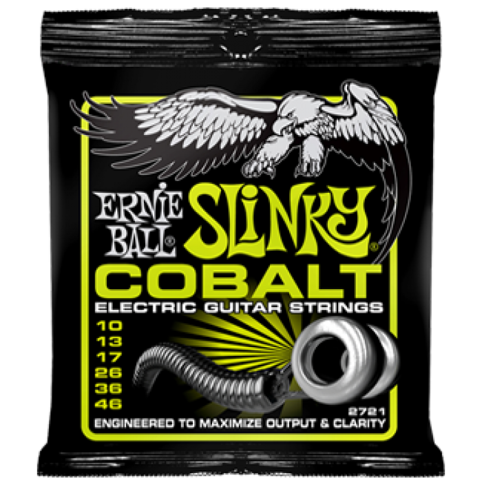 Ernie Ball 2721 Regular Slinky Cobalt Electric Guitar Strings (10-46) - Music Bliss Malaysia