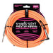 Ernie Ball 6067 25 Feet Braided Straight/Angle Instrument Cable - Neon Orange (P06067) - Music Bliss Malaysia