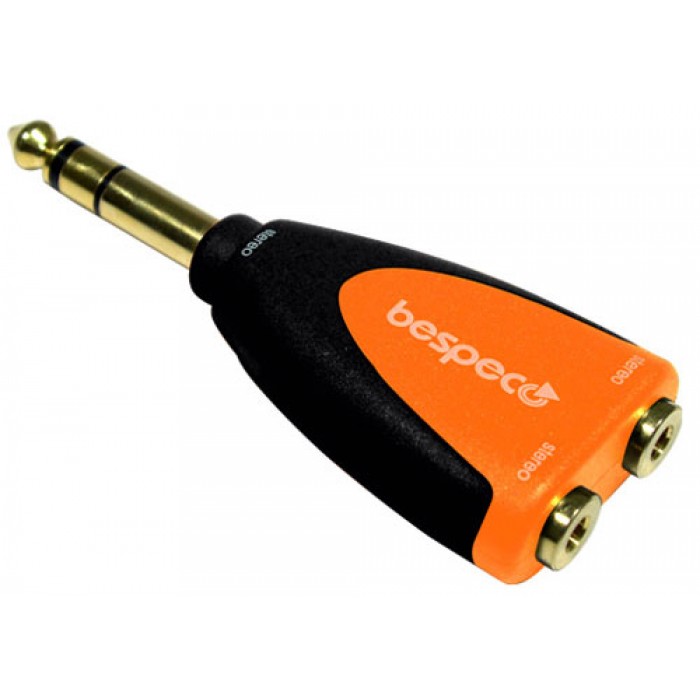 Bespeco SLAD230 Silos Two Stereo Female 3.5mm to 1/4" Male Adapter (SLAD-230) - Music Bliss Malaysia