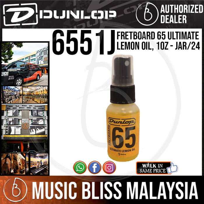 Jim Dunlop 6551J Lemon Oil Guitar Fretboard Polish / Cleaner - Music Bliss Malaysia
