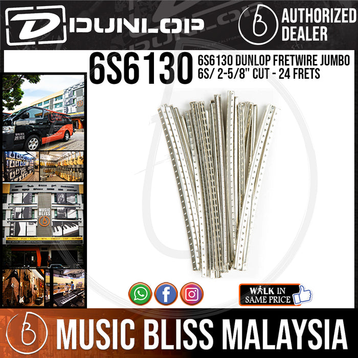 Jim Dunlop 6S6130 Dunlop Fretwire - Jumbo 6S/ 2-5/8" Cut - 24 Frets - Music Bliss Malaysia