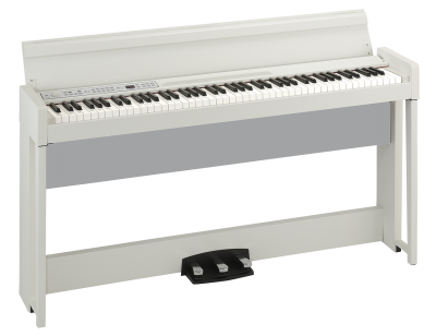 Korg C1 Air Digital Piano with Keyboard Bench - White (C1AIR / C-1) *0% INSTALLMENT* - Music Bliss Malaysia