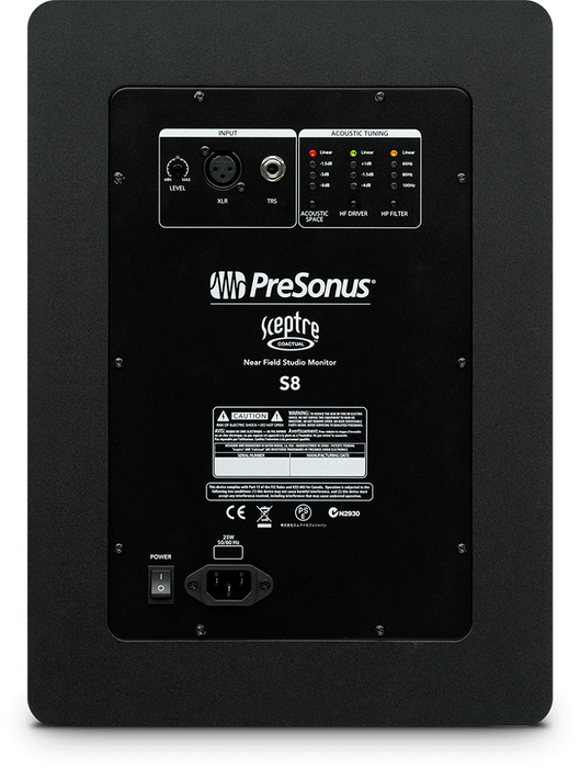 PreSonus Sceptre S8 8" Powered Monitor with FREE Isolation Pads - Pair - Music Bliss Malaysia