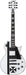 ESP James Hetfield Iron Cross SW - Snow White [Made in Japan] - Music Bliss Malaysia