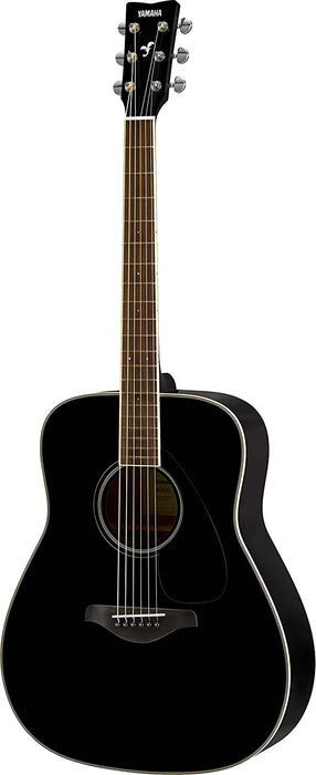 Yamaha FG820 Dreadnought Acoustic Guitar - Black (FG-820) - Music Bliss Malaysia