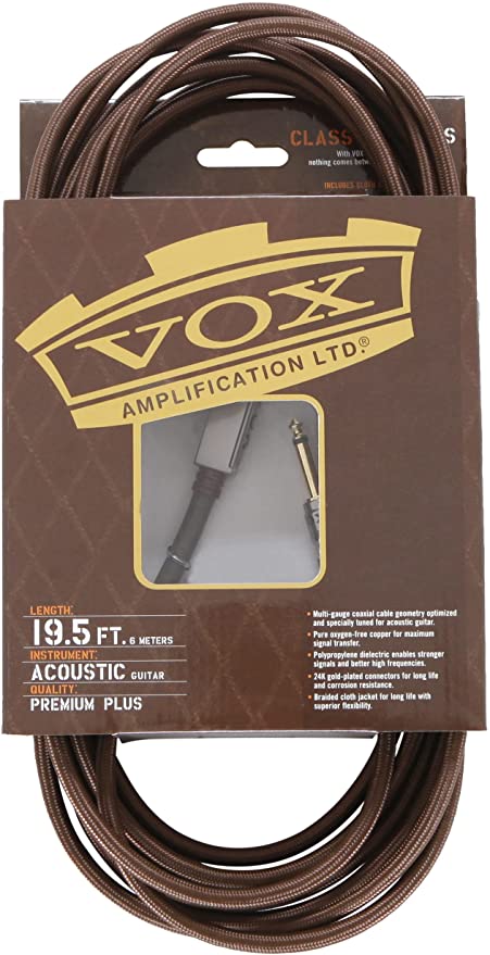 Vox VAC19 19ft Acoustic Instrument Cable - Music Bliss Malaysia