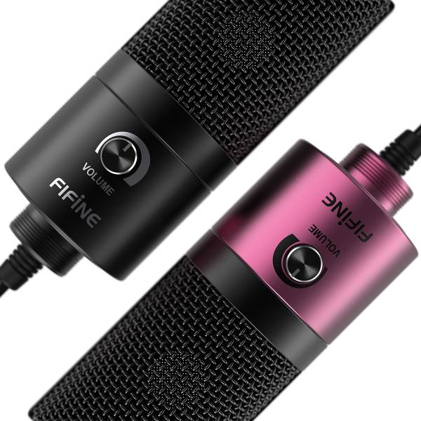 FIFINE K669B USB Microphone, Metal Condenser Recording Microphone for MAC or Windows, Studio Recordings, Voice Overs, Streaming Broadcast and YouTube Videos, Zoom, Google Meet, Skype Online Meetings & Online Calls (K-669B) - Music Bliss Malaysia