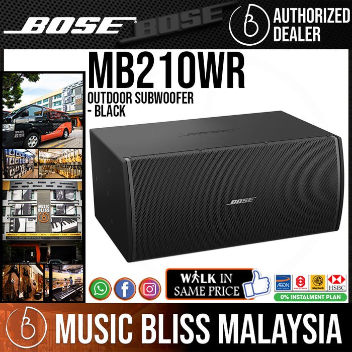 Bose MB210WR Outdoor Subwoofer - Black - Music Bliss Malaysia
