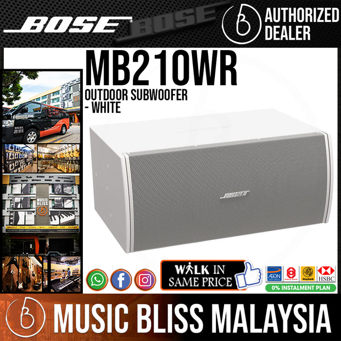 Bose MB210WR Outdoor Subwoofer - White - Music Bliss Malaysia