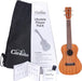 Cordoba Concert Ukulele Player Pack - Mahogany Top, Mahagony Back & Sides with Gig Bag, Instructional Book, and Strings - Music Bliss Malaysia