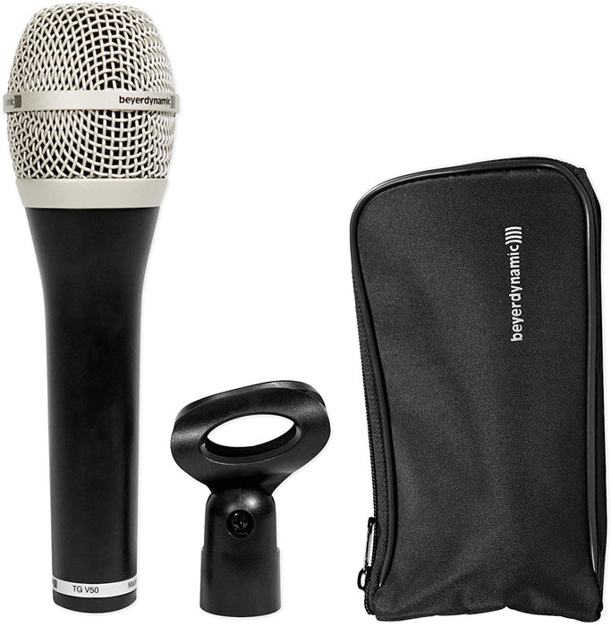 Beyerdynamic TG V50 Cardioid Dynamic Vocal Microphone with Microphone Clamp & Storage Bag Included (TG-V50) (TGV50) - Music Bliss Malaysia