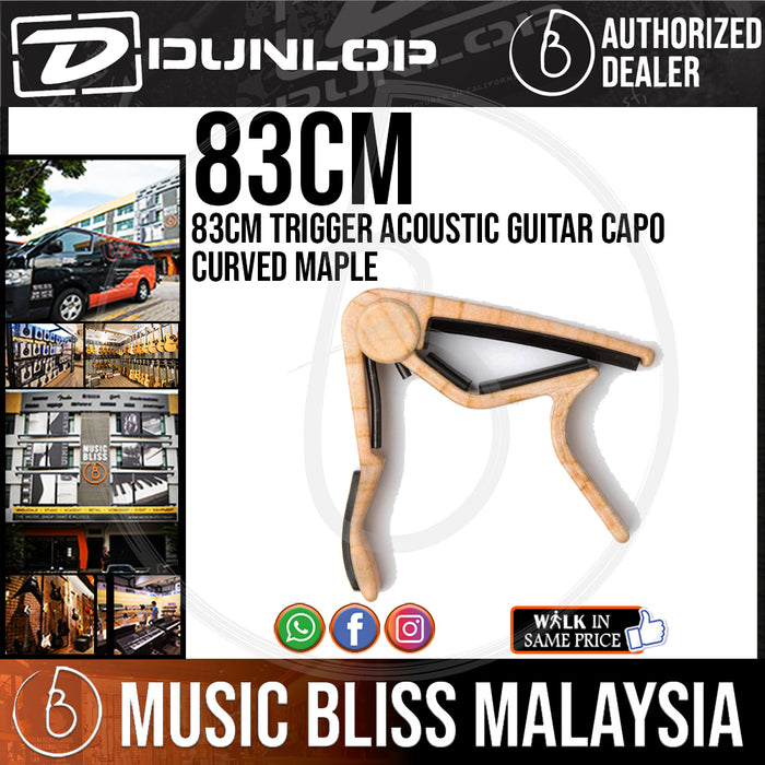 Jim Dunlop 83CM Acoustic Trigger Capo, Curved, Maple *Crazy Sales Promotion* - Music Bliss Malaysia