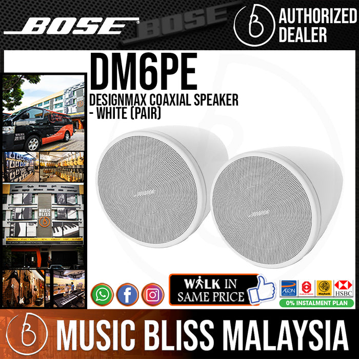 Bose DesignMax DM6PE Loudspeaker - White (Pair) - Music Bliss Malaysia