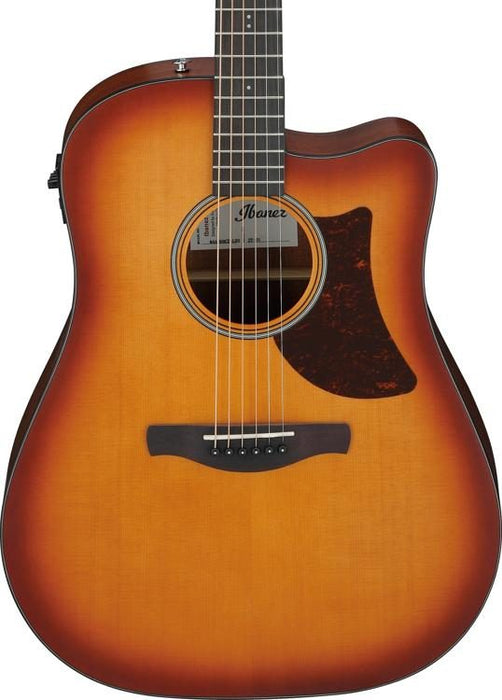 Ibanez AAD50CE Advanced Acoustic-electric Guitar - Light Brown Sunburst Open Pore - Music Bliss Malaysia