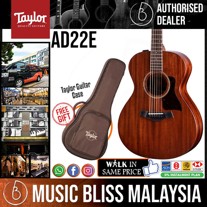 Taylor AD22E American Dream Grand Concert Acoustic Electric Guitar - Music Bliss Malaysia