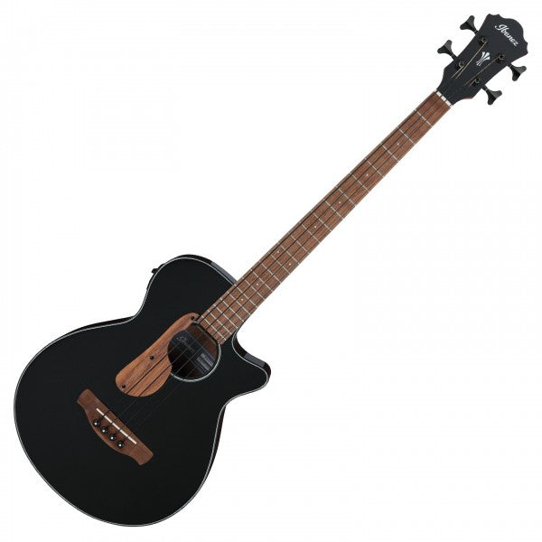 Ibanez AEGB24E AEG Acoustic-electric Bass Guitar - Black High Gloss - Music Bliss Malaysia