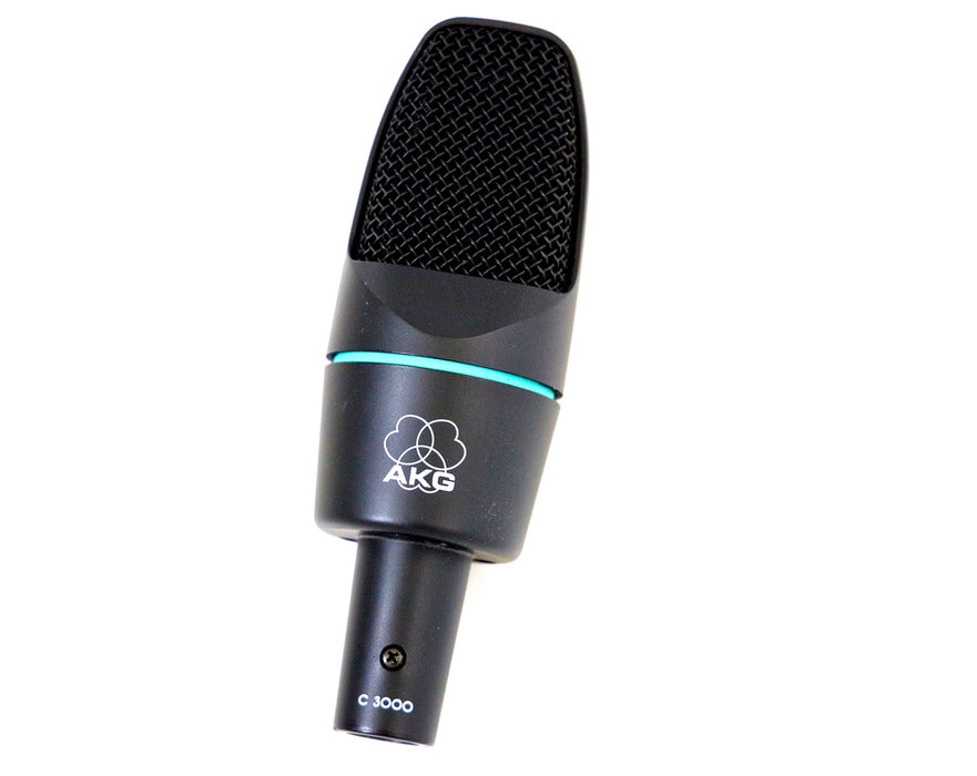 AKG C3000 Large Diaphragm Microphone For Vocal and Instrument Applications with Pop Filter and Condenser Mic Holder (C-3000 / C 3000) *Everyday Low Prices Promotion* - Music Bliss Malaysia