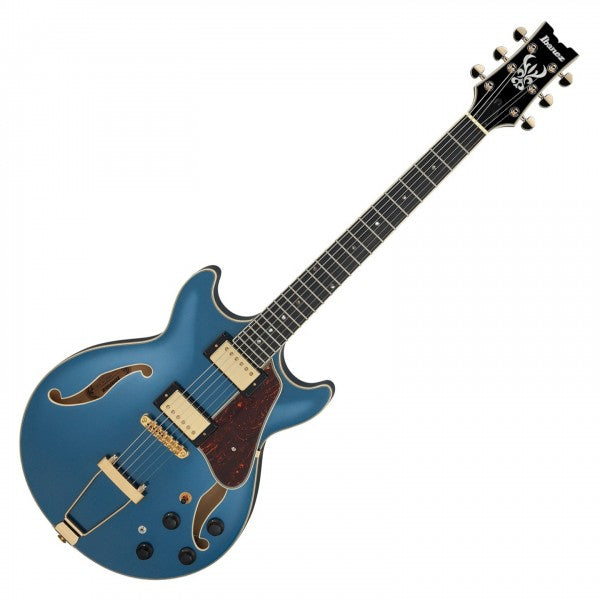 Ibanez Artcore Expressionist AMH90 Hollowbody Electric Guitar - Prussian Blue Metallic - Music Bliss Malaysia