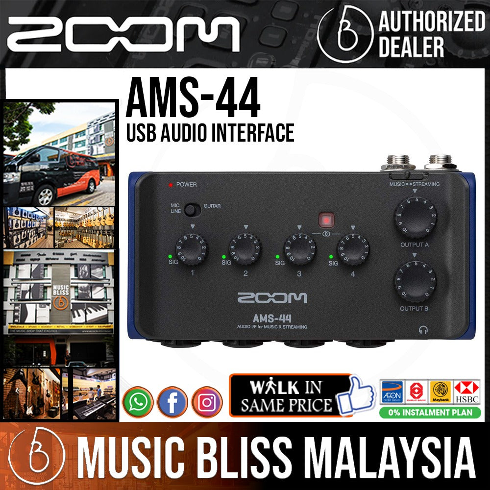 ZOOM AMS-44 オーディオインターフェイス Zoom AMS-22, 24 & 44
