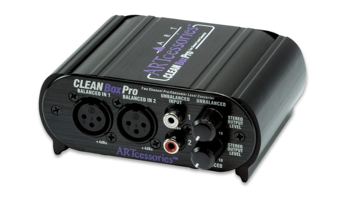 ART CLEANBoxPro 2-channel Balanced / Unbalanced Converter with XLR, RCA, and 1/8" I/O (CLEANBox Pro) *Price Match Promotion* - Music Bliss Malaysia