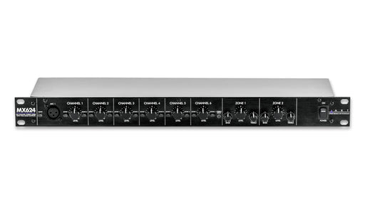 ART MX624 Six Channel Stereo Mixer with Two Zone Outputs (MX-624) - Music Bliss Malaysia