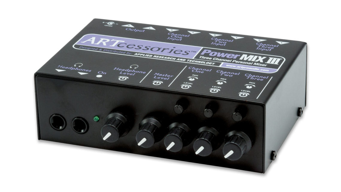 ART PowerMIX III 3-channel Stereo Line Mixer (PowerMIXIII) - Music Bliss Malaysia