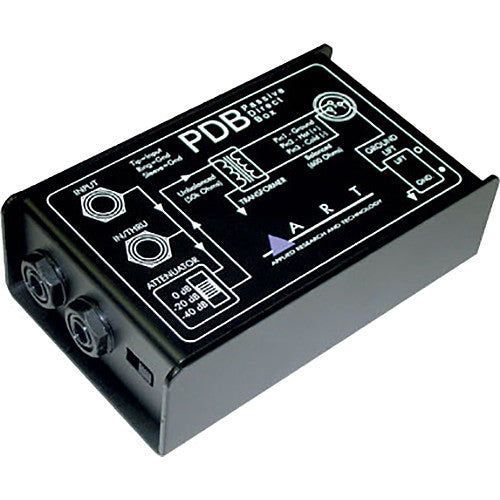 ART pdb Passive DI Box for Active Electric Guitar, Bass