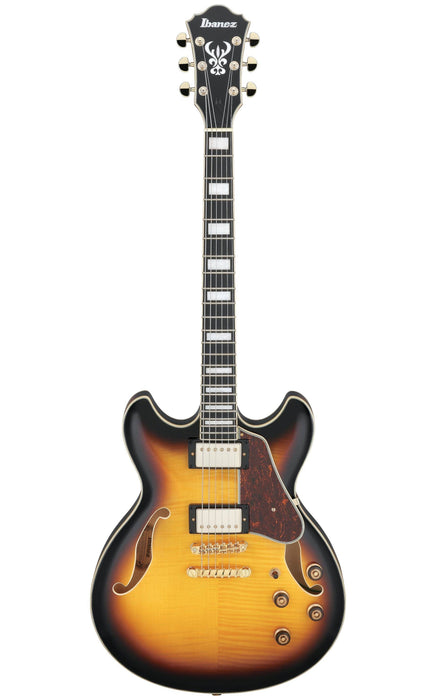 Ibanez Artcore Expressionist AS93FM Semi-Hollow Electric Guitar - Antique Yellow Sunburst - Music Bliss Malaysia