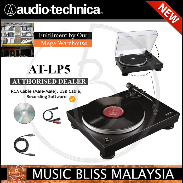 Audio Technica AT-LP5 Direct-Drive Turntable (ATLP5) - Music Bliss Malaysia