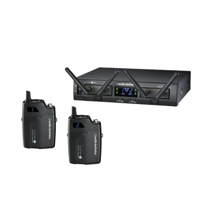 Audio Technica ATW-1311/AT829cW System 10 Pro (Rack-Mount System) with 2 x AT829cW Lavalier Microphone Wireless System (Audio-Technica ATW1311) - Music Bliss Malaysia