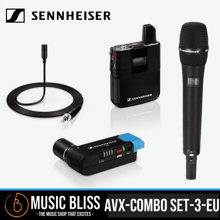 Sennheiser AVX-Combo SET Digital Camera-Mount Wireless Combo Microphone System - Music Bliss Malaysia