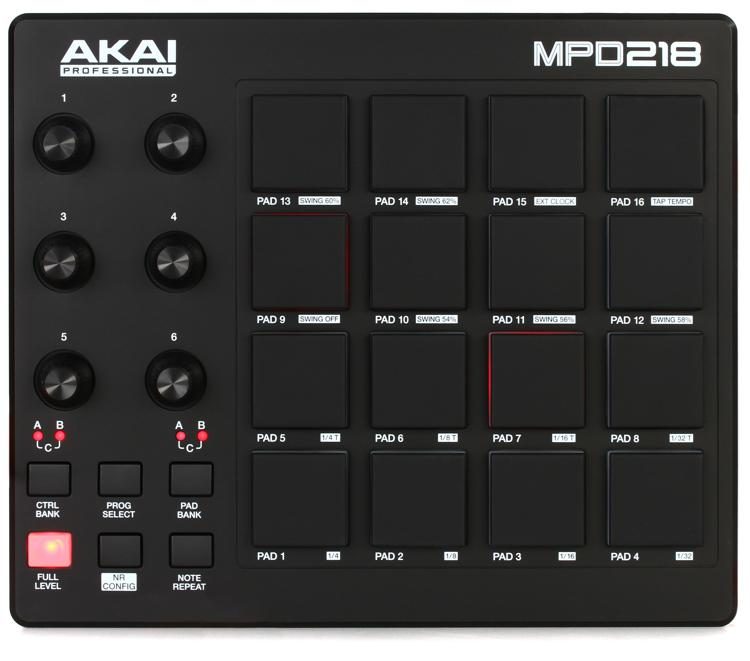 Akai Professional MPD218 Pad Controller (MPD-218) - Music Bliss Malaysia