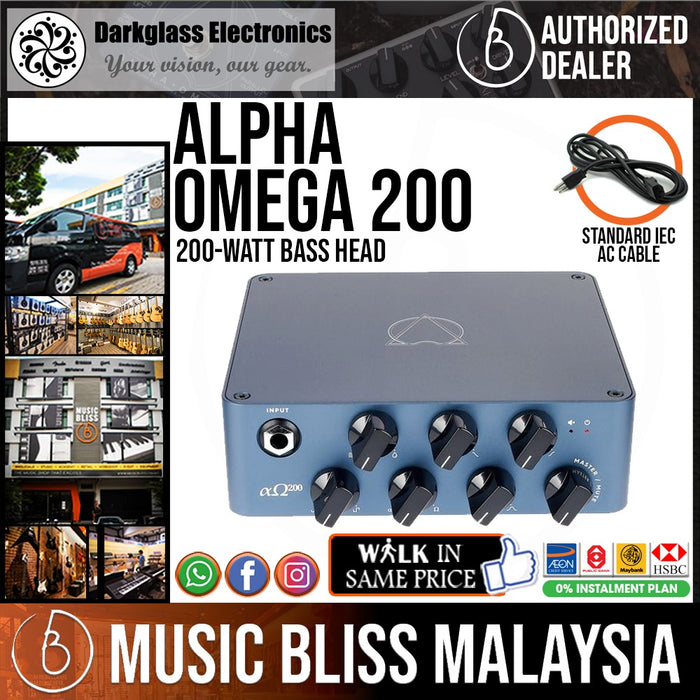 Darkglass Alpha-Omega 200 - 200-watt Bass Head - Music Bliss Malaysia