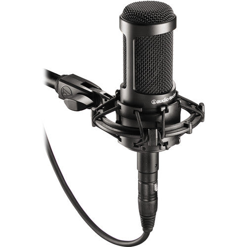 Audio Technica AT2035 Cardioid Condenser Microphone with AT-PF2 Full Metal Pop Filter - Music Bliss Malaysia