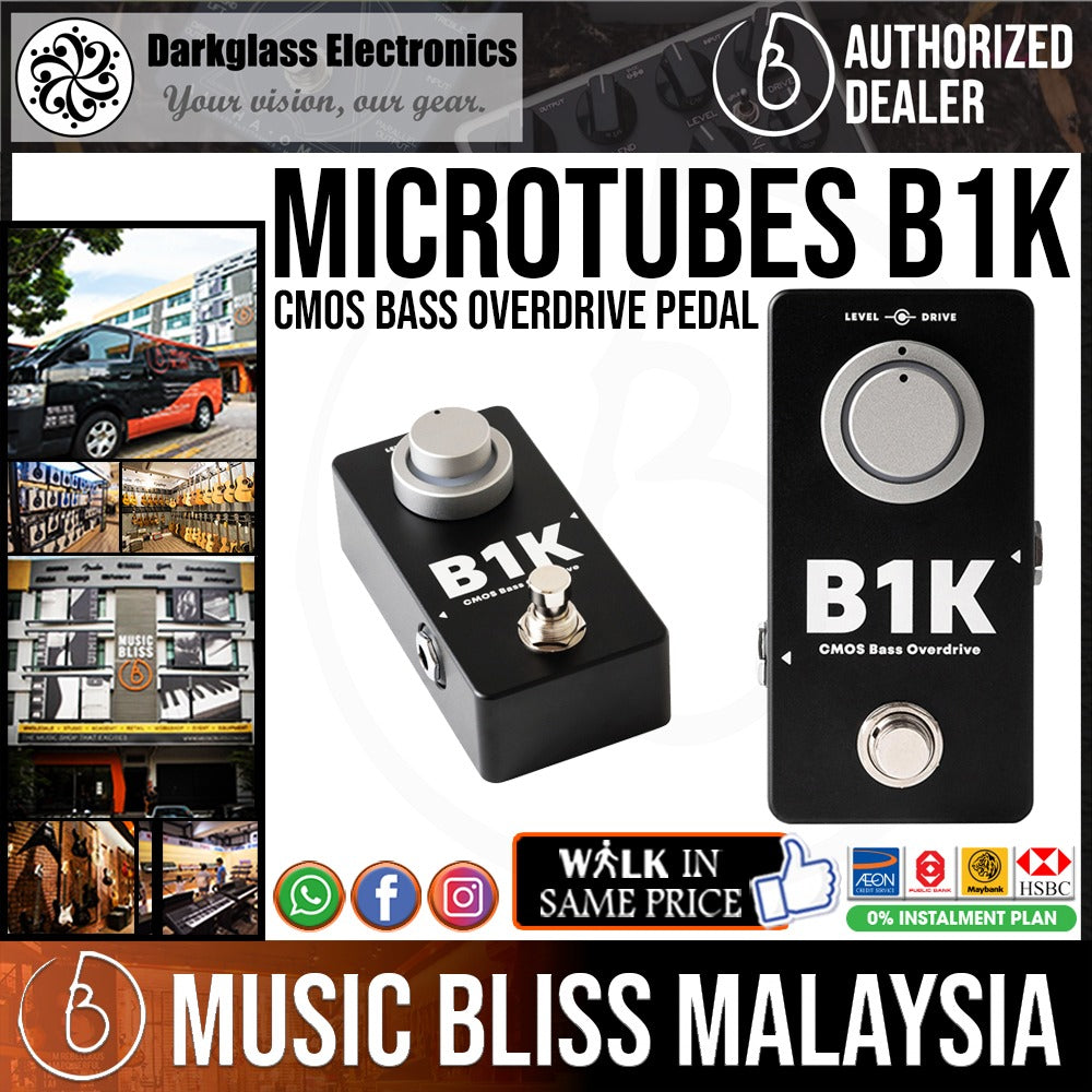 Darkglass Microtubes B1k CMOS Bass Overdrive Pedal | Music Bliss