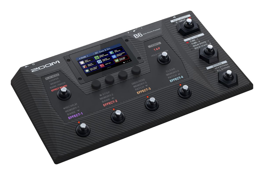 Zoom B6 Bass Multi-effects Processor with 0% Instalment - Music Bliss Malaysia