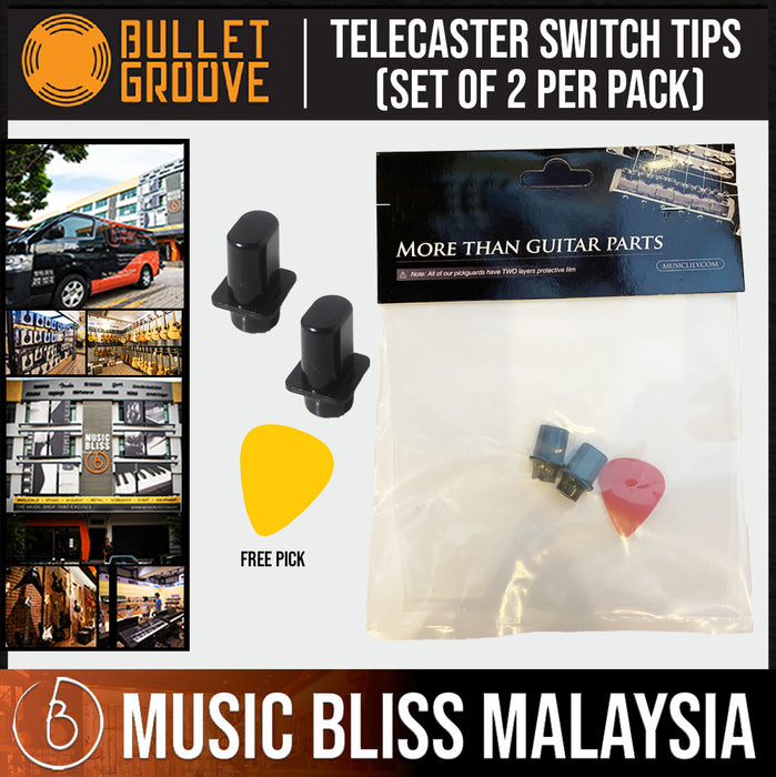 Bullet Groove Telecaster Switch Tips (Set of 2 Per Pack) - Music Bliss Malaysia