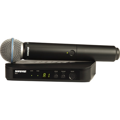 Shure BLX24/B58 Handheld Wireless System, BLX4 Receiver & BLX2/B58 Handheld Microphone with Transmitter *Price Match Promotion* - Music Bliss Malaysia